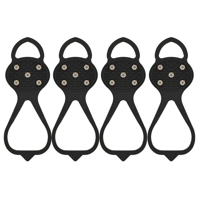 QTOCIO Crampons Antidérapants pour Neige Chaussures Bottes Couvre-Étapes Crampons pour Randonnée
