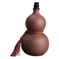 thumbnail image 4 of Botella de vino de calabaza, cerámica, portátil, decoración del hogar, bebidas chinas Vino Vino Gourd Hu Lu Gourd Ornament para la decoración del agua Zisha, 4 of 8