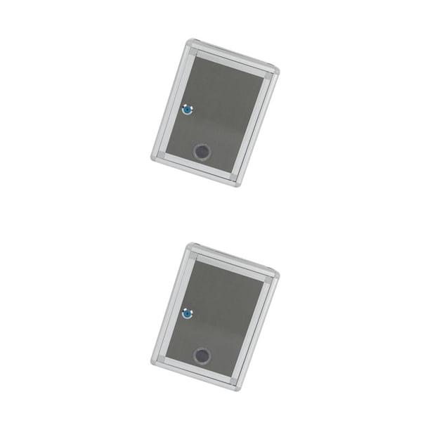 Yuarrent Buzón de acero inoxidable para montaje en pared con cerradura, práctico y elegante, ligero e impermeable Ranura inferior 2Conjunto