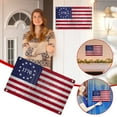 thumbnail image 2 of Chmadoxn American Flag Metal Sign Wall Decor Farmhouse Door Sign Patriotic American Flag Metal Hanging Sign Village Labor Day Metal Plaque for Home Office Decor, 2 of 9