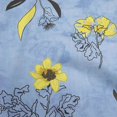 thumbnail image 1 of oneOone Velvet Medium Blue Fabric Floral Botanical Floral With Texture Craft Projects Decor Fabric Printed By The Yard 58 Inch Wide, 1 of 4