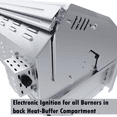 thumbnail image 2 of Sunstone Series 30 Inch Natural Gas Burners Hybrid Single Zone Charcoal/Wood Burning W/Infrared Burner Grill, 2 of 5