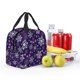 thumbnail image 5 of Balery Christmas Purple Snowflakes Bolsa de Almuerzo Aislada – Caja de Almuerzo con Papel de Aluminio Grueso, Mantiene la Comida Fresca por 4 Horas, 5 of 8