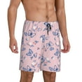 thumbnail image 2 of Kdxio Butterfly Print Mens Sleep Shorts Bottoms Soft Comfy Pajama Wear Pants with Drawstring Pockets, 2 of 7