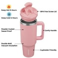 thumbnail image 6 of BJPKPK Insulated Tumblers With Handle And Straw 40 oz Stainless Steel Tumbler Cups With Lid,Light Pink, 6 of 7