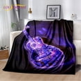 thumbnail image 1 of Manta de felpa suave para guitarra eléctrica clásica, manta de franela para sala de estar, dormitorio, cama, sofá, cubierta de Picnic, 1 of 4
