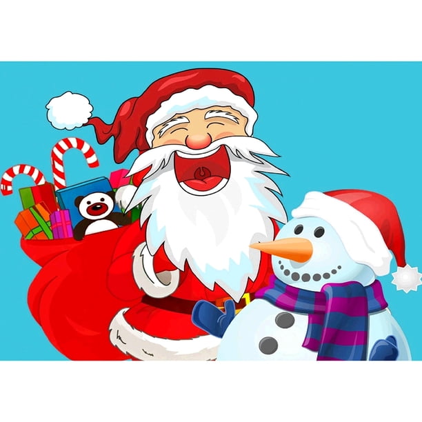 Pintura de diamante (DB2307) 5D Cuadrado DIY Navidad Rhinestone Picture Craft 50x70cm Hugtrwg Para estrenar