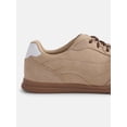 thumbnail image 4 of No Boundaries Women's Faux Suede Double Lace Sneakers, 4 of 5