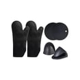 thumbnail image 1 of Guantes  Xtellar De Silicon Cocina/horno 6 Piezas Resistente Al Calor Color Negro, 1 of 4