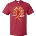 thumbnail image 3 of Inktastic Multiple Sclerosis Awareness Orange Ribbon Rainbow T-Shirt, 3 of 5