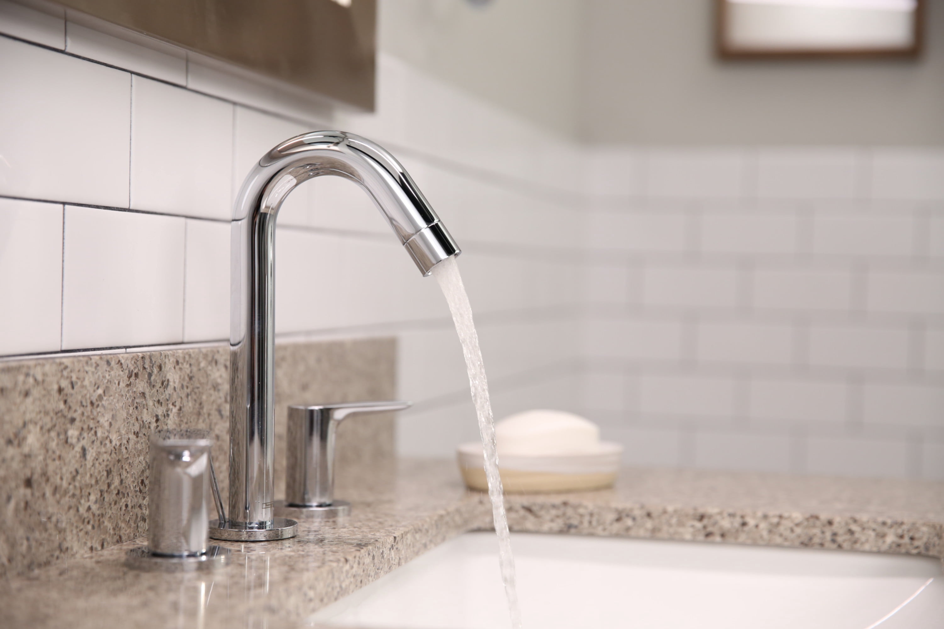 Hansgrohe Logis Widespread Faucet 150 with Pop-Up Drain, 1.2 GPM in Chrome
