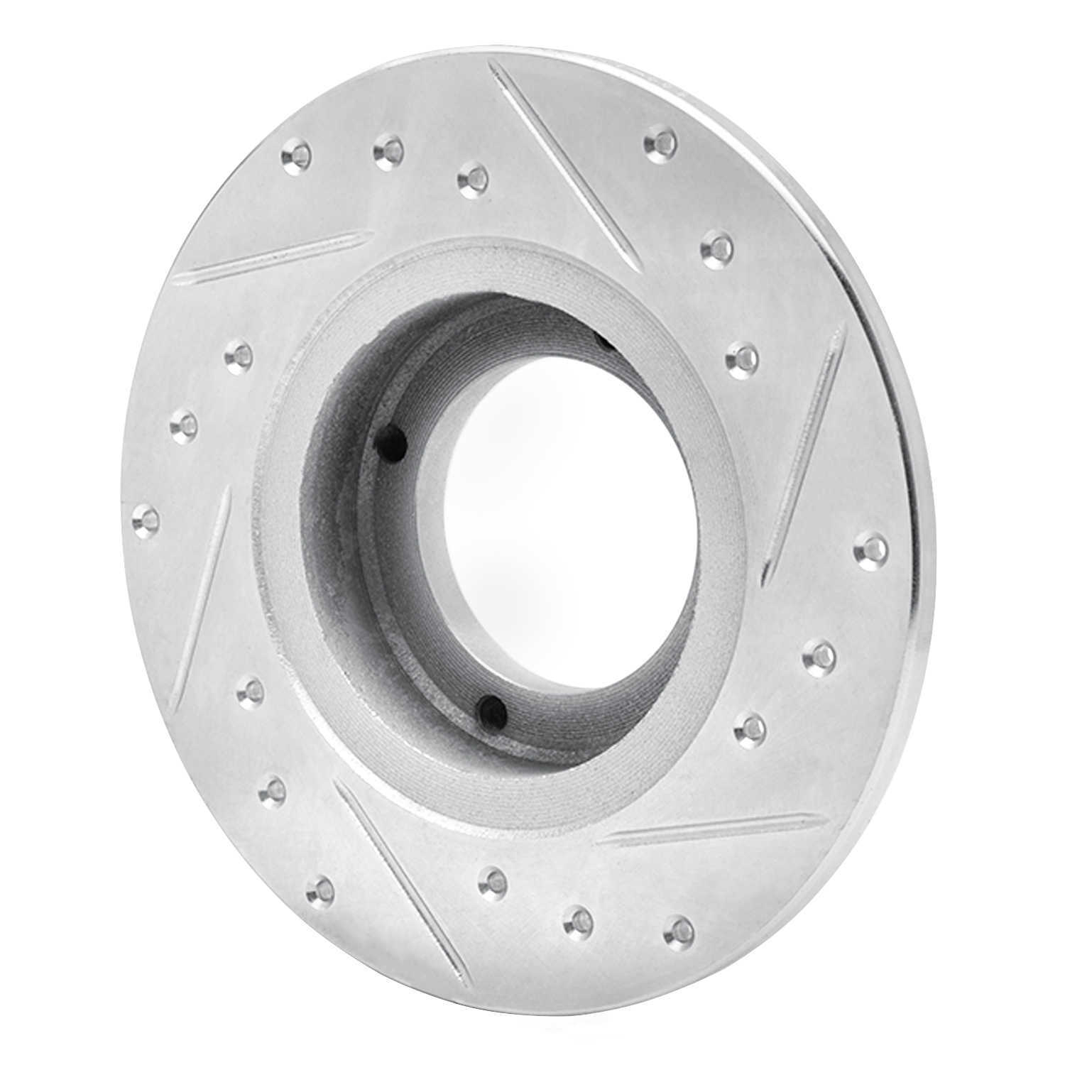 Dynamic Friction Company 631-13001L DFC Brake Rotor - Drilled And Slotted - Silver