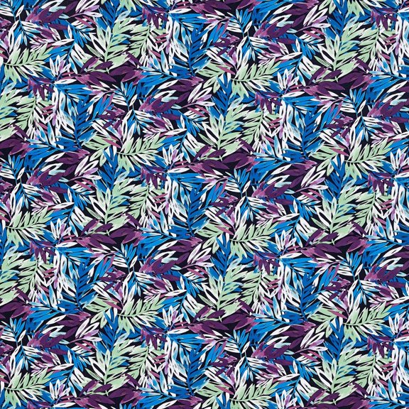 Zelouf Print Ity  , Sewing, DIY, Crafts Fabric by the Yard, 644Purple/navy, 3 Yard