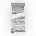 thumbnail image 2 of Ambesonne Tribal Bedding Set 4 Pcs, Prehistoric Aztec, Queen, Charcoal Grey White, 2 of 3