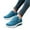 Blue, variant on Puntoco Women Sandals Clearance,Women Casual Sport Walking Flats Height Increasing Swing Wedges Shoe Black