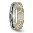 thumbnail image 4 of Titanium Yellow 6mm Band Ring Wedding Fancy, 4 of 11