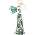 thumbnail image 1 of HSHDLDF Women Leather Tassels Keychain Car Circle Key Rings Gift Bag Hanging Buckle, 1 of 3