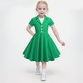 thumbnail image 2 of ANINEO Kids 'Sabrina' Vintage Polka Dot 50's Girls Dress, 2 of 6
