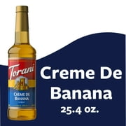Torani Creme De Banana Flavoring Syrup, Drink Mix, Handcrafted Soda Flavoring, 25.4 oz