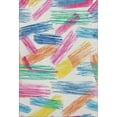 thumbnail image 2 of Addison Rugs Mayfield Premium Machine Washable Transitional Stripes White Rectangle Rug, 10' X 14' Machine Washable Transitional Stripes White Oversized Sherpa Throw Blanket, 2 of 7