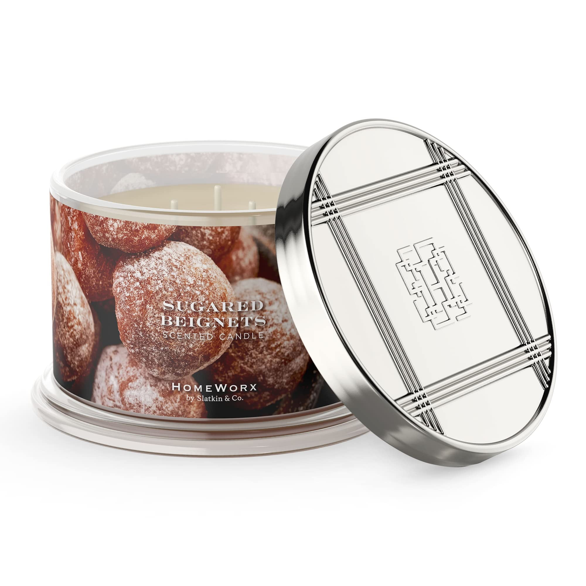 Premium Scented 4Wick Candle, Sugared HomeWorx by Slatkin