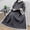 Dark Gray, variant on Wearable Blanket with Sleeves & Pocket for Women & Men, Soft Fleece Snuggle Throw with Sherpa Trim, Couch Robe