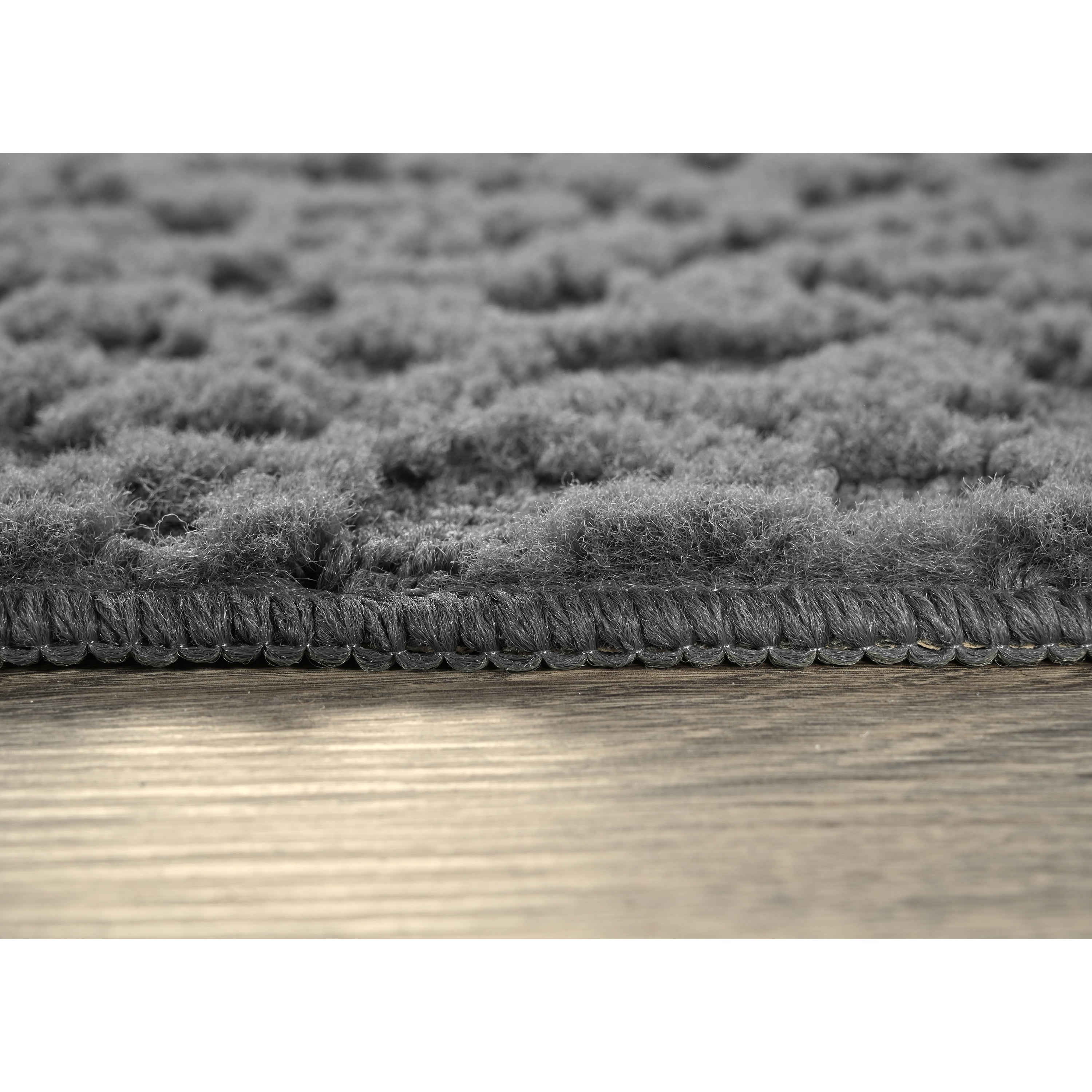 Garland Rug Ivy Indoor Rug Set, 3 Piece Set (5'x7', 3'x4', & 2'x5') Cinder Gray
