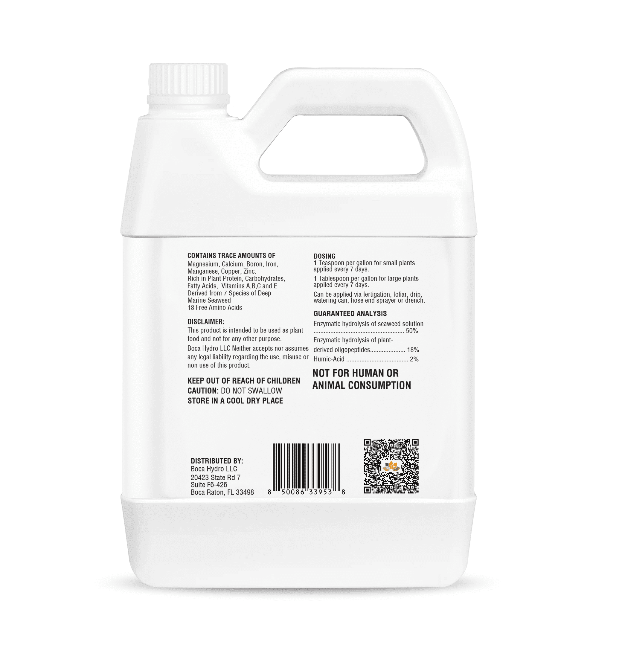 Low Tide Liquid Seaweed Extract – Organic Ascophyllum Nodosum Kelp Fertilizer | Natural Plant Growth Booster with Amino Acids, Humic Acid, Vitamins & Trace Minerals for Stronger Roots, Leaves & Bloom