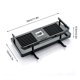 thumbnail image 4 of Botellas de ducha de plástico Almacenamiento de estantes antideslizantes Estante libre con soporte de gancho colgante Canasta Organizador Accesorios para el hogar Negro, cuadrado Guardurnaity HA009961-04B, 4 of 6