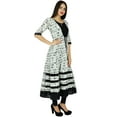 thumbnail image 2 of Bimba Womens 2 Piece Anarkali kurta Printed Rayon Kurti Designer Blouse, 2 of 8