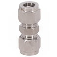 thumbnail image 2 of Stainless Steel Compression Tube Fitting Straight Connect Double-Ferrule Adapter Φ10-Φ10, 2 of 9
