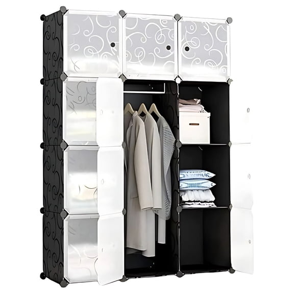 Closet Organizador Armario Practiksa Plástico 12 Cubos