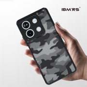 IBMRS [Anti-Scratch Double Coating] For Xiaomi Redmi Note 13 Clear Case, Shockproof Translucent Phone Cover (Camo Black)