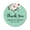 Mint, variant on Darling Souvenir Round 45 Pcs Rose Floral Thank You Stickers Personalized Bride Groom Names And Date Envelope Seals-MInt