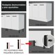 thumbnail image 3 of Mueble Inferior de cocina MADESA Agata 40 cm 3 cajones, 3 of 10