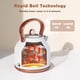 thumbnail image 2 of Hervidor eléctrico NESSGRAIM Retro 1.7L de acero inoxidable blanco, 2 of 8