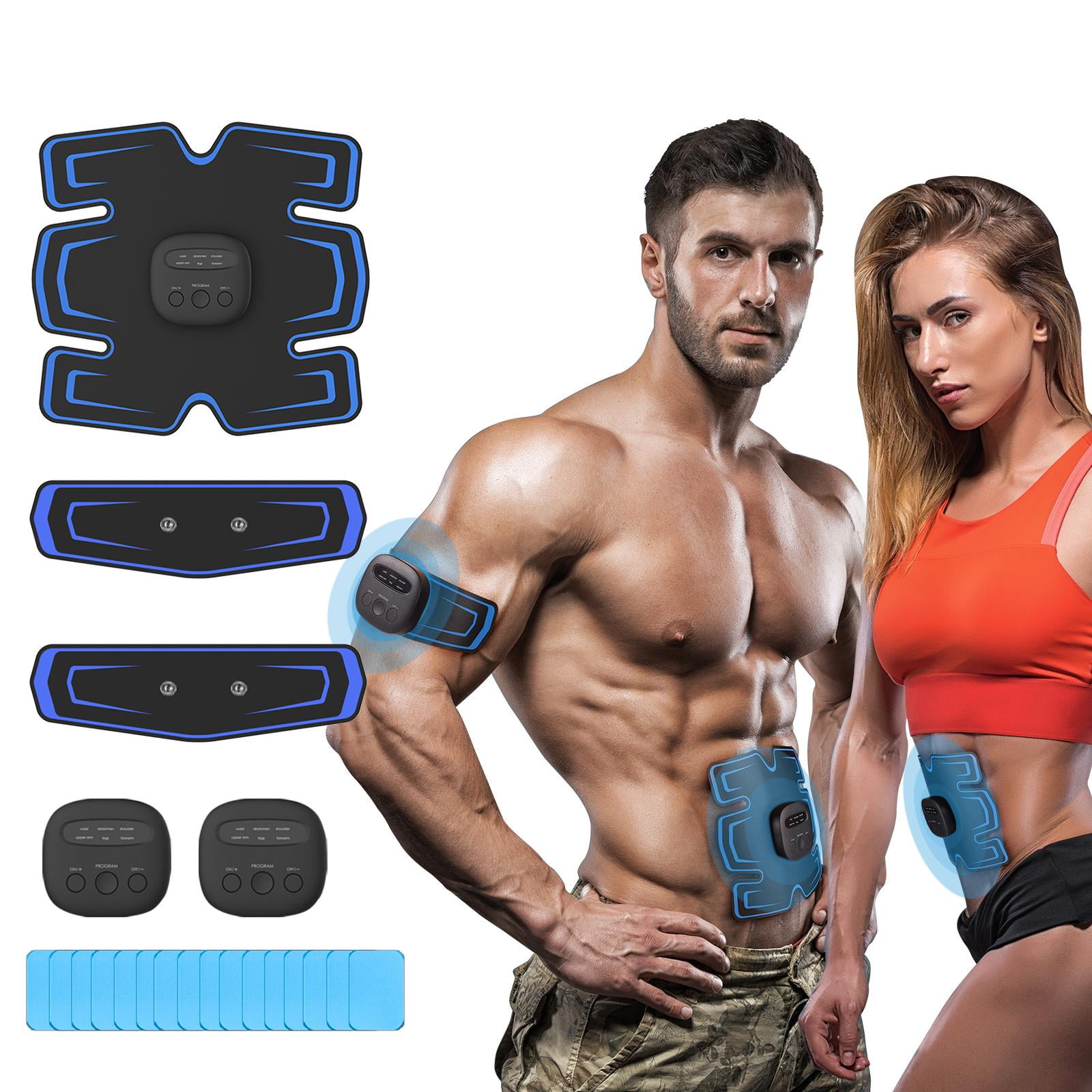 Details about   Rechargeable Abdominal Muscle Stimulator Trainer EMS Abs Fitness Excersize Gear 