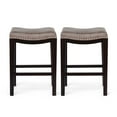 thumbnail image 5 of Tiffin Studded Counter Stool MP2 (Set of 2) Durable Acacia Wood & Wicker Seating, Foldable Design for Outdoor Patios and Backyards, Versatile Comfort for Casual Dining and Home Decor, 5 of 12