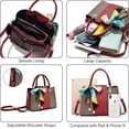 thumbnail image 4 of Womens Purses and Handbags Shoulder Bag Ladies Designer Satchel Messenger Tote Bag, 4 of 7