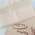 thumbnail image 5 of Linen Reusable Bread Bags, Oilproof Food Storage Bags for Homemade Sourdough Bread Sandwich, Drawstring Large Bakery Bag Eco-Friendly for Kitchen & Picnic, 11.8x15 Inch, 5 of 9