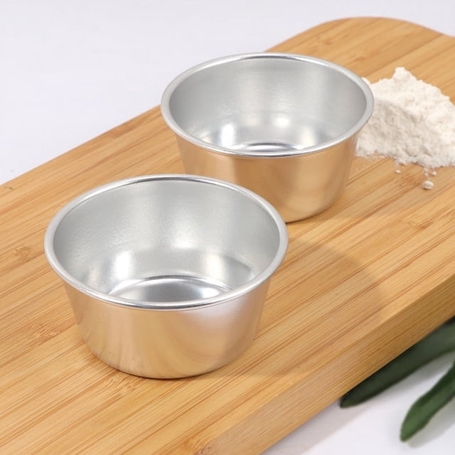 Molde para pudín, tartaleta, muffin, redondo, de acero con alto contenido de carbono, con revestimiento antiadherente, resistente a altas temperaturas
