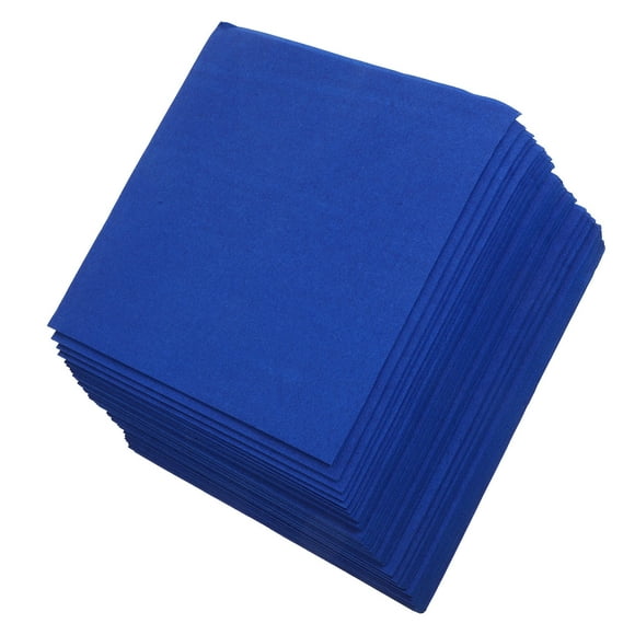 KAKOWELY 50 Pcs Serviettes de Table de Mariage Bleues en Papier Jetables 15.7x15.7 Po pour Banquets