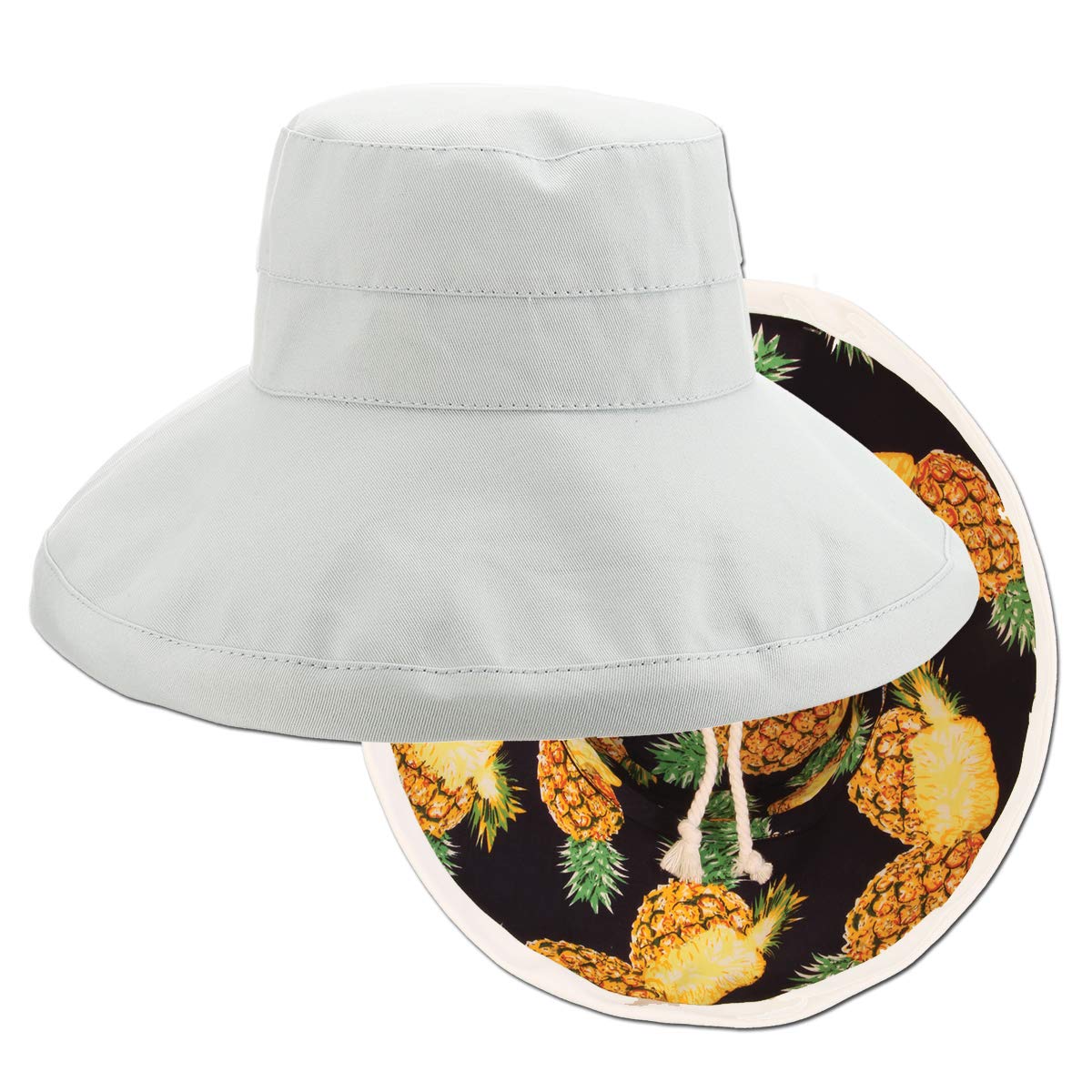 Water Resistant ~ Waxed Cotton~ Pineapple Bucket Hat~ XXL