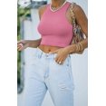 thumbnail image 3 of Women’s Sexy Sleeveless Racer Back Tank Tops Halter Neck Crop Tops, 3 of 11