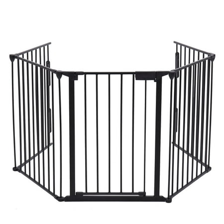 Jaxpety Fireplace Fence Baby Safety Fence Hearth Gate Pet Gate