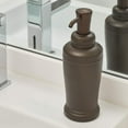 "iDesign Kent Plastic Liquid Soap and Lotion Dispenser, Bronze, for