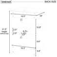 thumbnail image 6 of 20-inch black vanity cabinet with sink MDF material ceramic sink pre - drilled hole soft closing door for a quiet bathroom experience and storage, 6 of 7