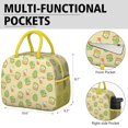thumbnail image 6 of Lunch Bag Lunch Box for Women Reusable Insulated Lunch Bags,Water-Resistant Avocado Pattern Cooler Lunch Tote Bag, Large Capacity for Work Travel Picnic, 6 of 6