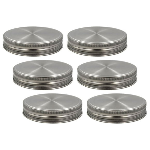 FOLOYORI 6Ud Tapas Para Enlatado Con Silicona Y Acero Inoxidable Resistentes Y Herméticas Para