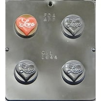 1644 Love Heart Oreo Cookie Chocolate Candy Mold